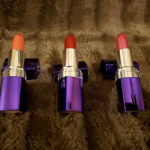 Lot of 3 Rimmel London Lipsticks 260 Amethyst Shim